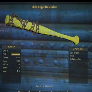 Yellow Baseball Bat