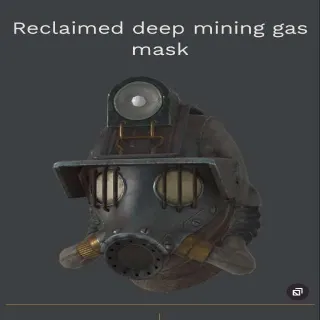 Reclaimed Deep Mining Gas Mask