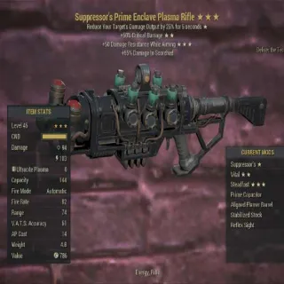 Suppressors Prime Enclave Plasma Flamer Rifle