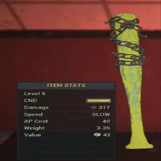Level 5 Yellow Baseball Bat