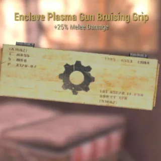 Enclave Plasma Gun Bruising Grip Mod