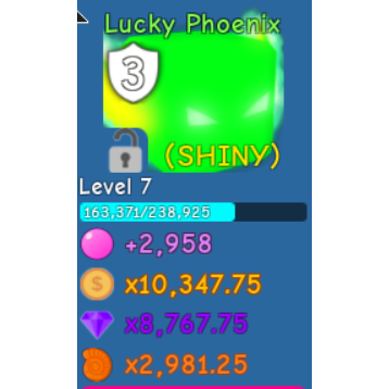 Pet Shiny Lucky Phoenix In Game Items Gameflip - roblox wiki bubble gum simulator