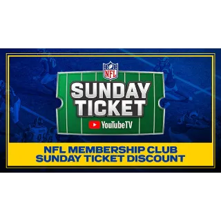 NFL Membership Club: Sunday Ticket Exclusive Discount