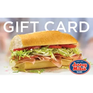 $10.00 USD Jersey Mike's Gift Card
