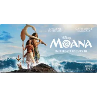 Moana Live Action $15 Fandango Movie Ticket Promo Code