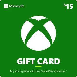$15.00 USD Xbox Gift Card