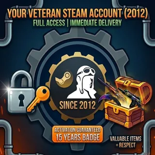 🎮 OLD STEAM ACCOUNT – Created in 2010-2012 🕰 | -15+ Years Old | Full Access 🔐 Veteran