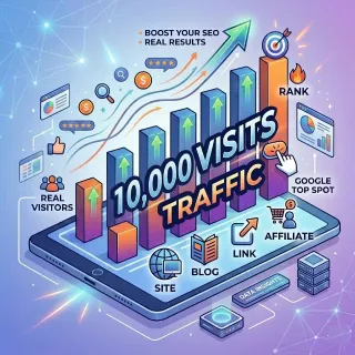 10,000 Visits: Traffic to Rank Your Website, Blog, Affiliate Link, and More