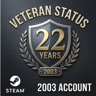 🔥STEAM ULTRA RARE 2003 6-DIGIT ID 22+ Yrs Badge post-$5 6x Classic Games 🕹️ Counter-Strike 1.6 + Half-Life Pack + SDA .mafile