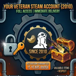 Old Steam account, veteran (2010-2012), empty, full access, ready for drops