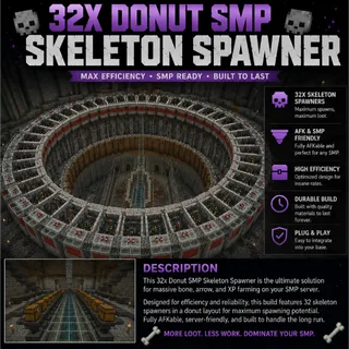 32X Skeleton Spawner Donut SMP