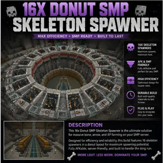 16X Skeleton Spawner Donut SMP