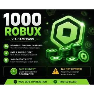 1000 Robux - VIA PLS DONATE