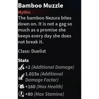 Get Bambo Muzzle (Service) | Slayers 2