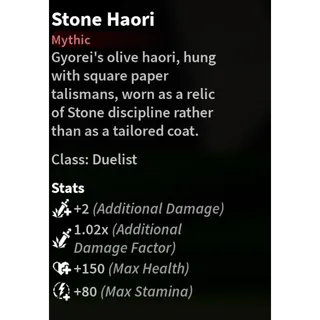 Get Stone Haori (Service) | Slayers 2