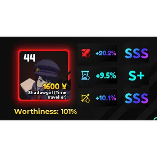 Homura | Homuru | Shadow girl (Time Traveller) | SSS RNG | SSS DMG | AA | Anime Adventures