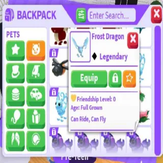 Adopt Me Pet Frost Drago