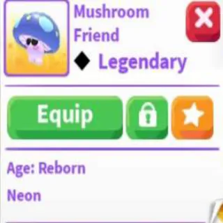 Mushroom Friend Neon