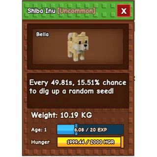 Grow a Garden Collector's Pet