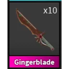 10x Gingerblade MM2 | Murder Mystery