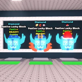 3x Diamond Festive Lucky Block