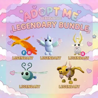 Adopt Me - 5 Legendary Pet Bundle (Includes FR Pet) - Roblox