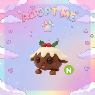 Christmas Pudding Pup Neon