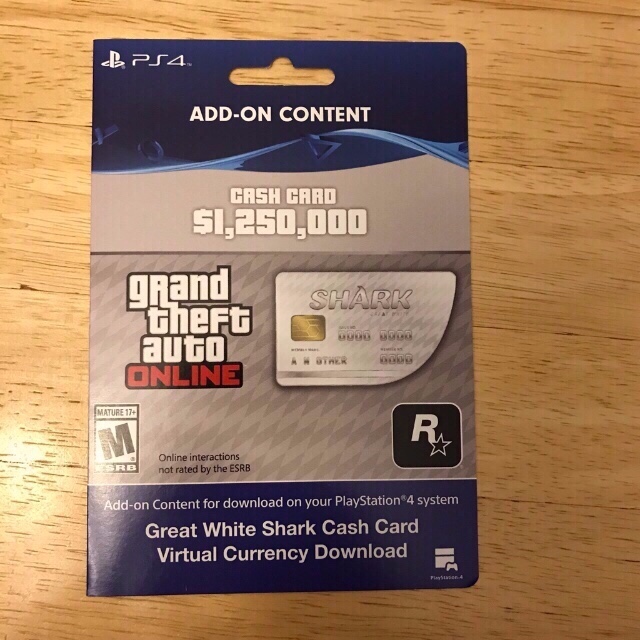 GTA 5 shark card - PS4 Games