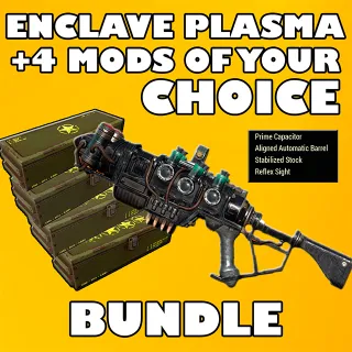 Enclave Plasma Rifle + 4 Legendary Mods of Your Choice