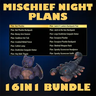 All 16 Mischief Night Plans Bundle