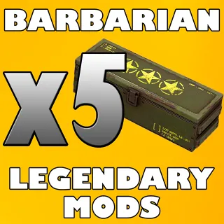 x5 Barbarian Legendary Mods