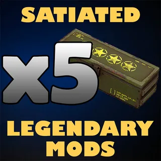 x5 Satiated Legendary Mods