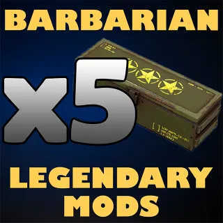 x5 Barbarian Legendary Mods