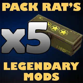 x5 Pack Rat's Legendary Mods