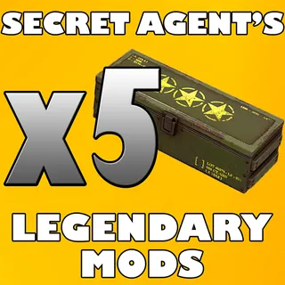 x5 Secret Agent's Legendary Mods