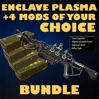 Enclave Plasma Rifle + 4 Legendary Mods of Your Choice