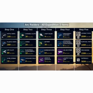 EXPEDITION MATERIALS LV 1-5 All materials