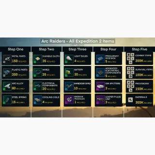 EXPEDITION MATERIALS LV 1-5 All materials