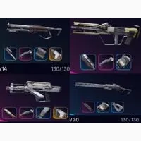 PVP MEGA BUNDLE - 60 BEST Weapons with Best Attachments ( 15 bobcat IV + 15 tempest IV + 15 toro IV + 15 renegade IV )