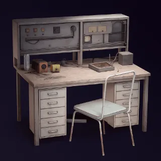 UTILITY STATION bench lv1-3 All materials - Real stock