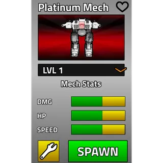 LE750 Platinum Mech (Fresh/lvl1) - Military Tycoon 