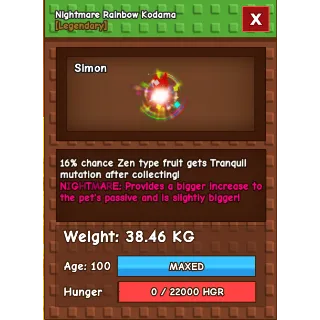 Rainbow Hatch Kodama