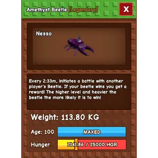 Colossal/Titanic Amethyst Beetle