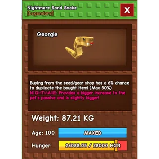 Titanic Nightmare Sand Snake