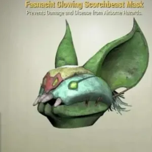 glowing Scorchbeast mask