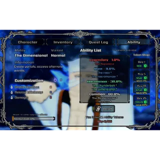 Quincy with 50 Ability Rerolls - VV: Ultimatum (Unverified 13+)
