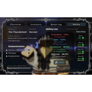Quincy with 50 Ability Rerolls - VV: Ultimatum (Unverified 13+)
