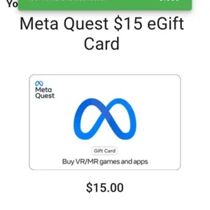 $15 Meta Quest Gift card