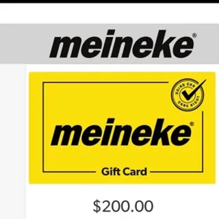 $200 Meineke Gift card 