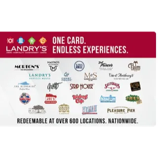 LANDRY'S EGIFT CARD $100.00 USD - ONLY US